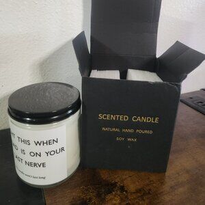 Scented Soy Wax Jar Candle